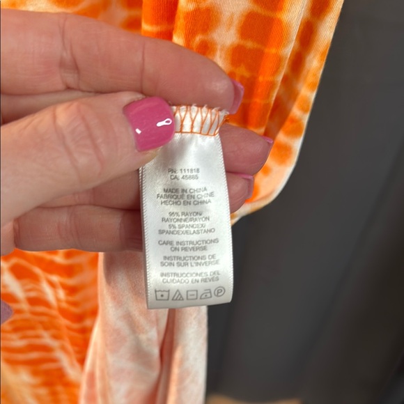Michael Kors Orange Tie-Dye Maxi Dress - Picture 3 of 4